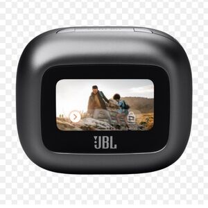 JBL Live Beam 3 Black Earbuds with Blue Accents